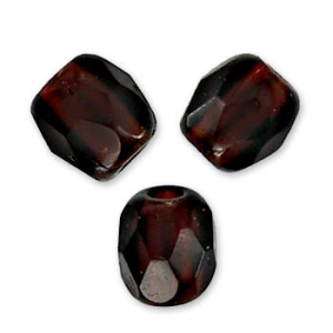 Fire Polished faceted round beads 2mm Garnet  x50