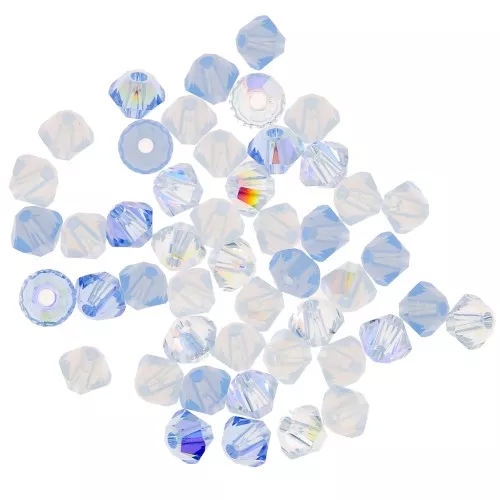 Mix of PureCrystal Crystal Bicones 5328 3mm Winter x50