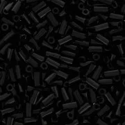 3mm Bugles Toho TB-01- 49 - Opaque Jet x10g