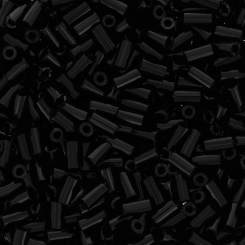 3mm Bugles Toho TB-01- 49 - Opaque Jet x10g