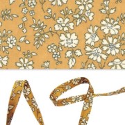 Liberty Fabric Bias Tape - Capel - Mustard x 1 m