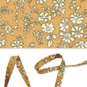 Liberty Fabric Bias Tape - Capel - Mustard x 1 m
