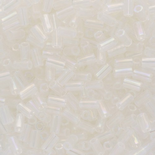 3mm Bugles Toho TB-01- 161 - Crystal AB x10g