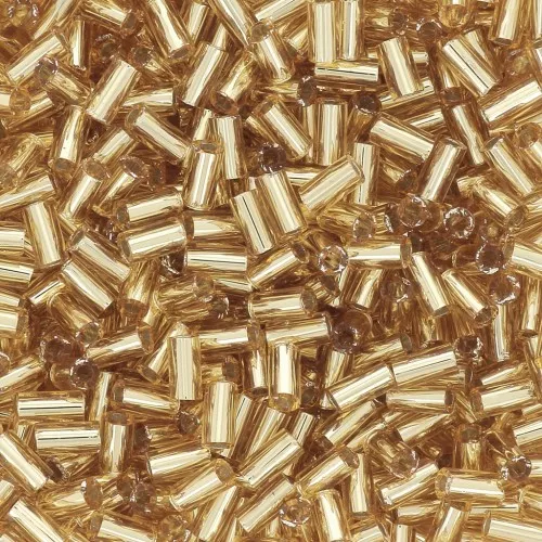 3mm Bugles Toho TB-01-22 - Silver Lined Light Topaz x10g