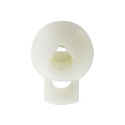 Plastic ball cord stopper - Spring cord stopper - 10 mm White x1