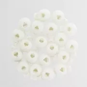 Plastic ball cord stopper - Spring cord stopper - 10 mm White x1