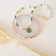 4mm Round beads - gemstone - Howlite x20