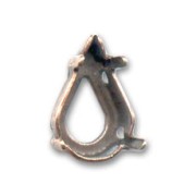 Cabochon setting 4300/4328 10x6mm Copper tone|raw }}