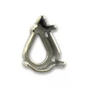 Cabochon setting PureCrystal 4300/4328 10x6mm Bronze tone