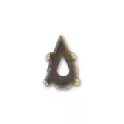 Cabochon setting 4300 6x3.6mm Bronze tone
