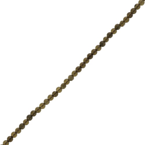 Round beads 2 mm gemstone - Speckled Obsidian x40cm