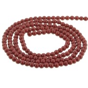 Round beads 2 mm gemstone - Red Jasper x41cm