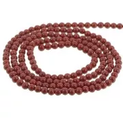 Round beads 2 mm gemstone - Red Jasper x41cm