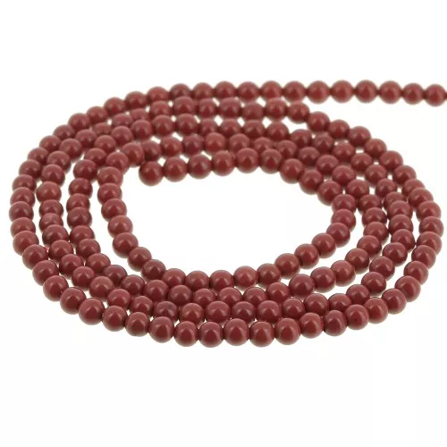 Round beads 2 mm gemstone - Red Jasper x41cm
