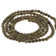 Round faceted beads 2 mm gemstone - Obsidian x39cm|raw }}