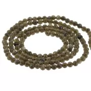 Obsidian - Round faceted beads 2 mm gemstone - Obsidian x39cm Round faceted beads 2 mm gemstone - Obsidian x39cm