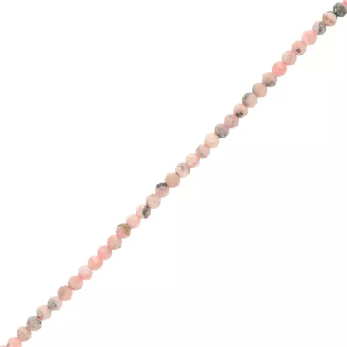 Round faceted beads 2 mm gemstone - Rhodochrosite x39.5cm