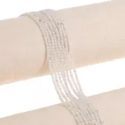 Round faceted beads 2 mm gemstone - Moonstone x39cm