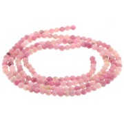 Round faceted beads 2 mm gemstone - Pink Jasper x39cm|raw }}