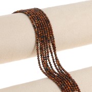 Round faceted beads 2 mm gemstone - Tiger eye x39cm