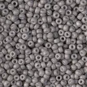 Miyuki 8/0 Seed Beads 1240 - Mat Opaque Gray x8g