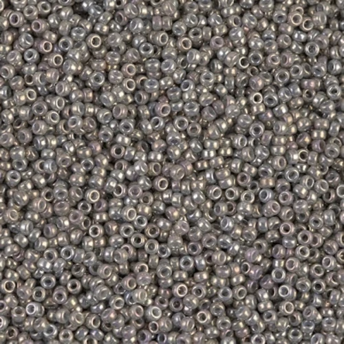 Miyuki Seed Beads 15/0 1865 - Opaque Smoke Gray Luster x8g