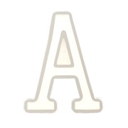 40x30mm Silicone mold for making the letter A in resin x1