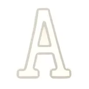 40x30mm Silicone mold for making the letter A in resin x1