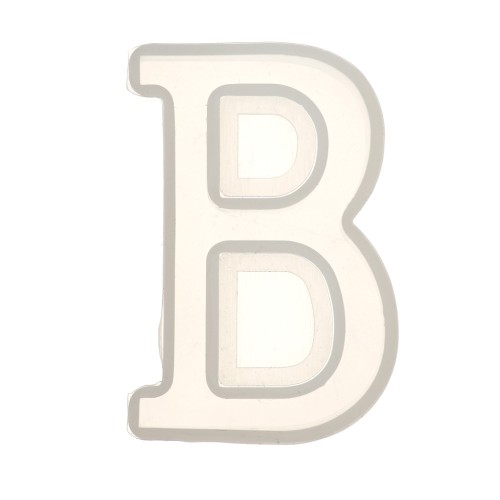 40x23mm Silicone mold for making the letter B in resin x1