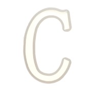 40x26mm Silicone mold for making the letter C in resin x1