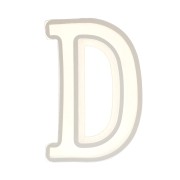 40x22mm Silicone mold for making the letter D in resin x1|raw }}