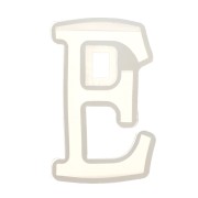 40x23mm Silicone mold for making the letter E in resin x1|raw }}