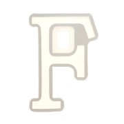 40x25mm Silicone mold for making the letter F in resin x1