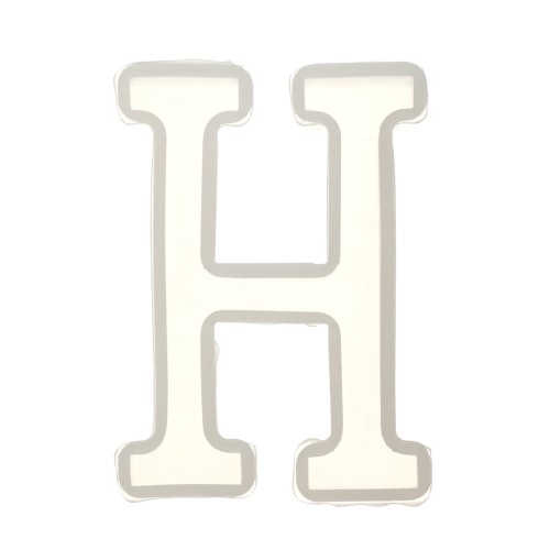40x26mm Silicone mold for making the letter H in resin x1