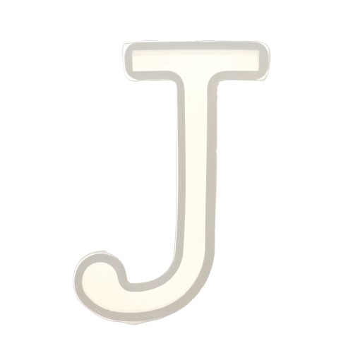 40x19mm Silicone mold for making the letter J in resin x1