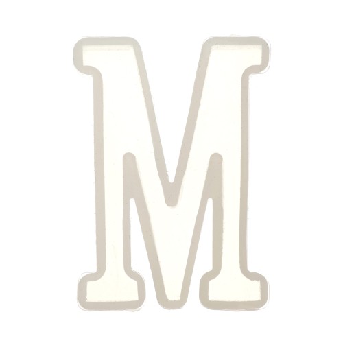 40x27mm Silicone mold for making the letter M in resin x1