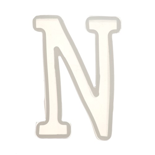 40x28mm Silicone mold for making the letter N in resin x1