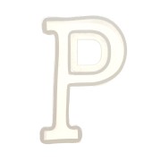 40x22mm Silicone mold for making the letter P in resin x1|raw }}