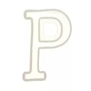 40x22mm Silicone mold for making the letter P in resin x1