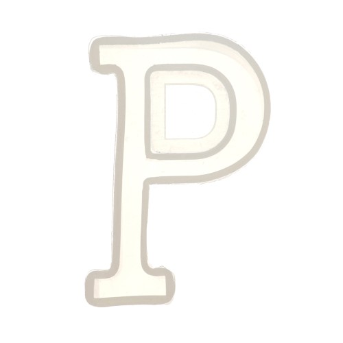 40x22mm Silicone mold for making the letter P in resin x1