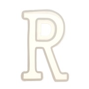 40x26mm Silicone mold for making the letter R in resin x1|raw }}