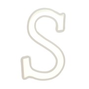 40x23mm Silicone mold for making the letter S in resin x1