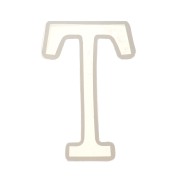 40x24mm Silicone mold for making the letter T in resin x1|raw }}