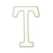 40x24mm Silicone mold for making the letter T in resin x1