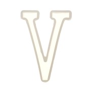 40x27mm Silicone mold for making the letter V in resin x1|raw }}