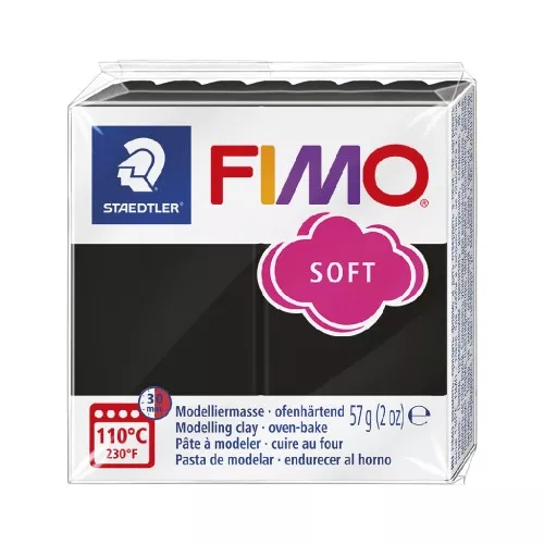 Fimo Soft Polymer Clay 57gr Black (n°9)