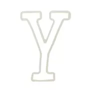 40x27mm Silicone mold for making the letter X in resin x1