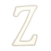 40x21mm Silicone mold for making the letter Z in resin x1