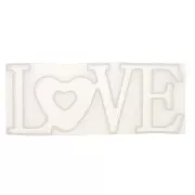 8x20.5cm Silicone mould to make LOVE in resin x1