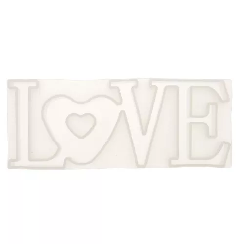8x20.5cm Silicone mould to make LOVE in resin x1